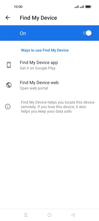 Press the Home key to return to the home screen.