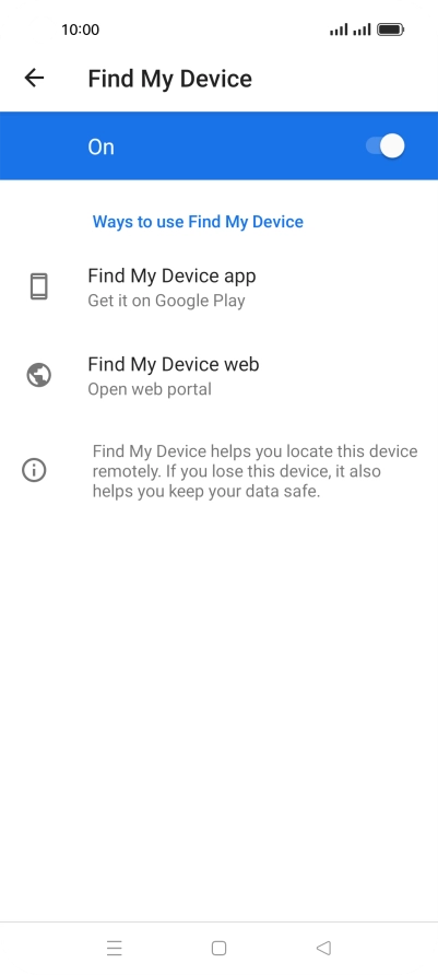 Press the Home key to return to the home screen.