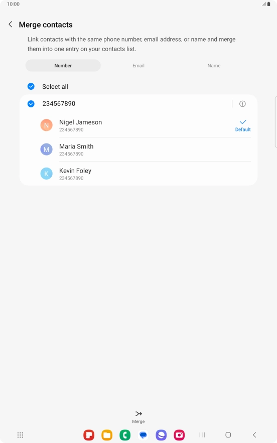 Press Merge. Press Merge.