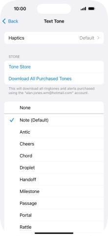 Press the required message tones to hear them.
