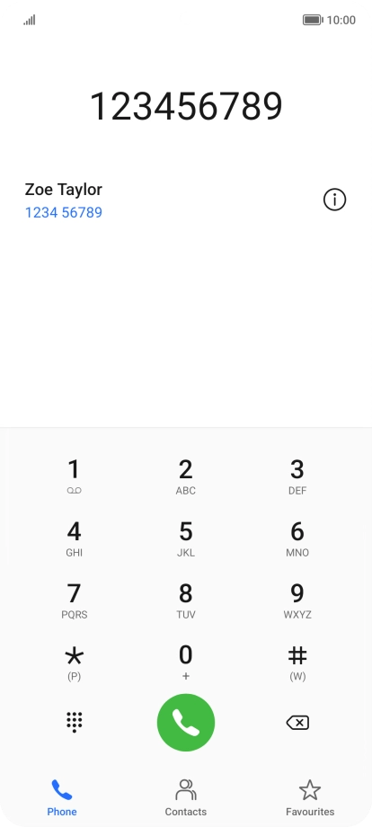 Press the information icon.