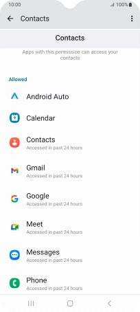 Press the required app.