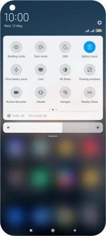 Press the Home key to return to the home screen.