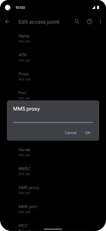 Key in 212.183.137.012 and press OK. Key in 212.183.137.012 and press OK.