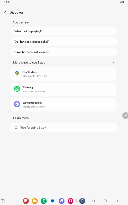 Press You can say for more examples.