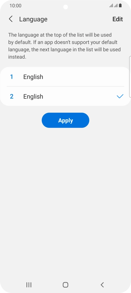 Press Apply. Press Apply.