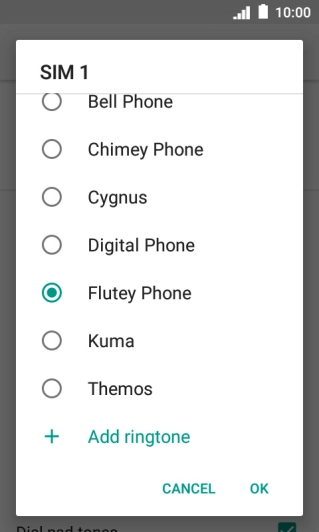 Press Add ringtone and go to the required folder. Press Add ringtone and go to the required folder.