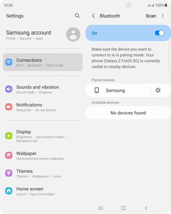 Press the Home key to return to the home screen. Press the Home key to return to the home screen.