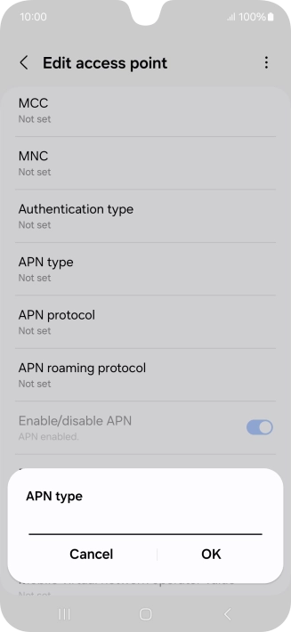 Key in mms and press OK. Key in mms and press OK.
