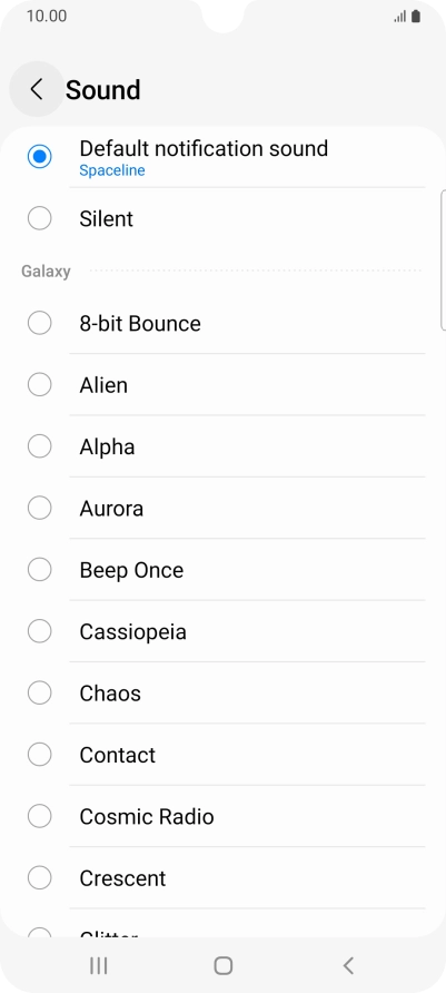 Press the required message tones to hear them.