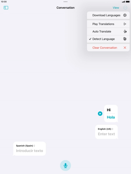 Press Clear Conversation.