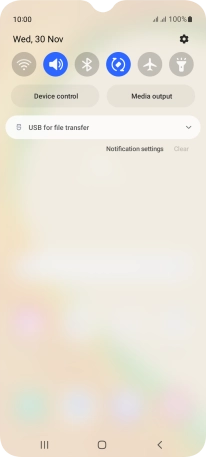Press the drop down list.