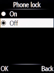 Select On to turn on the function.