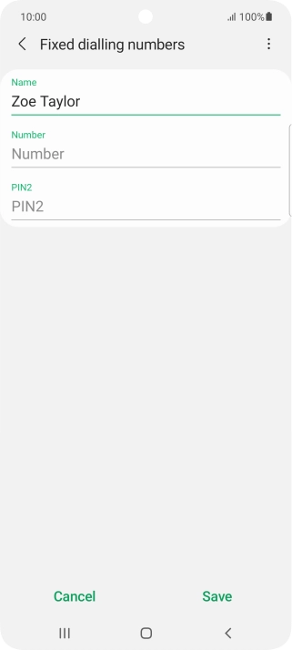 Press Number and key in the required phone number.