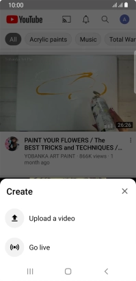 Press Upload a video.