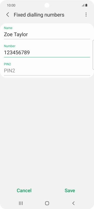 Press PIN2 and key in your PIN2. The default PIN2 is 1111.