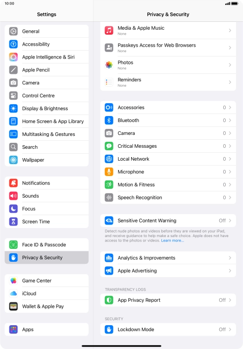 Press Sensitive Content Warning.