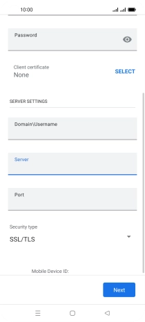 Press the drop down list below 