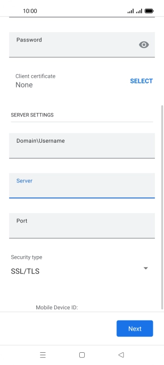 Press the drop down list below 