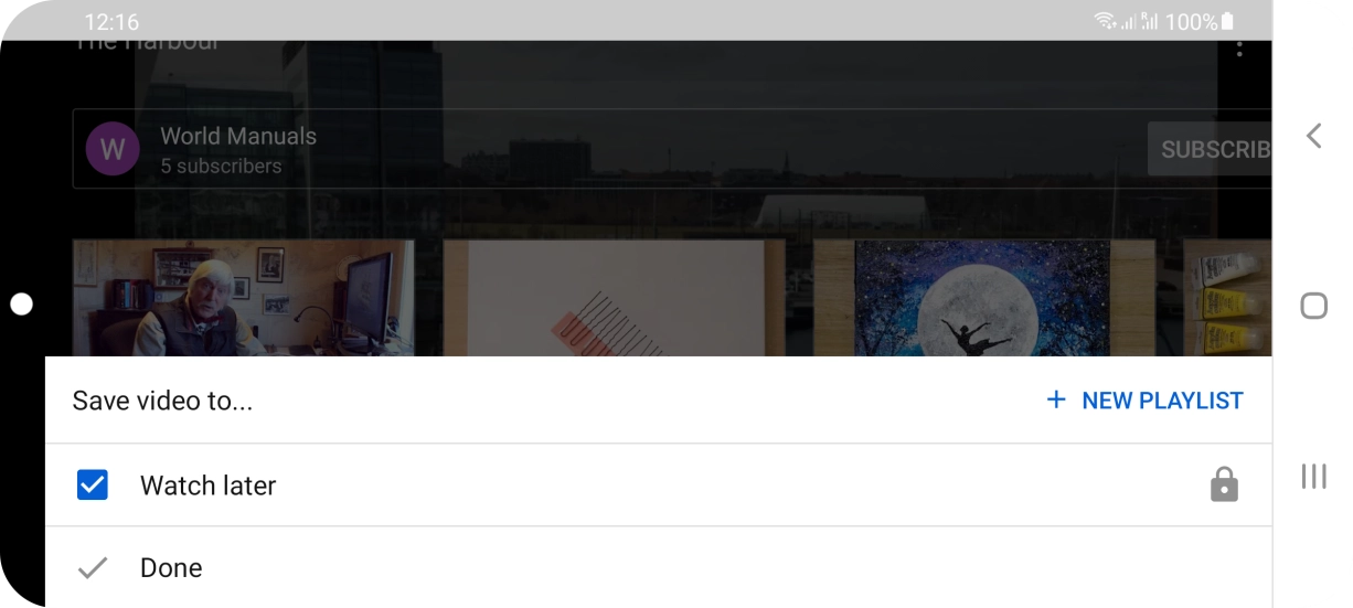 Press the required playlist.