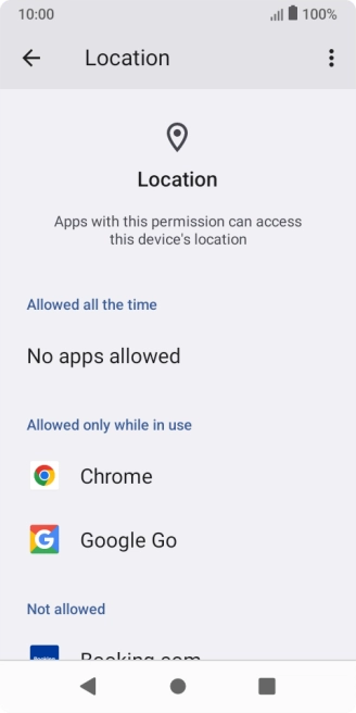 Press the required app.