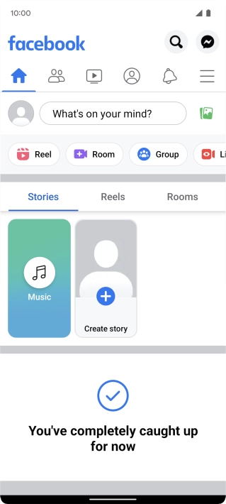 Press the text input field.