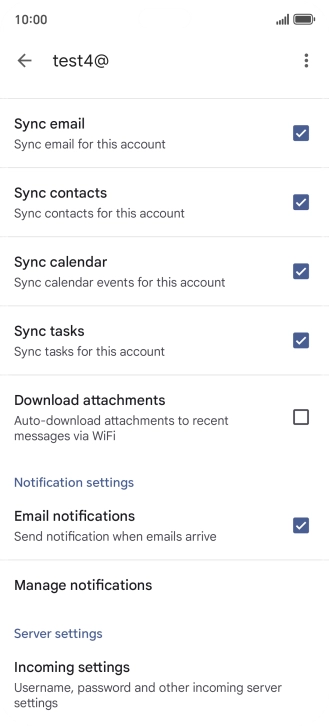 Press the field next to 