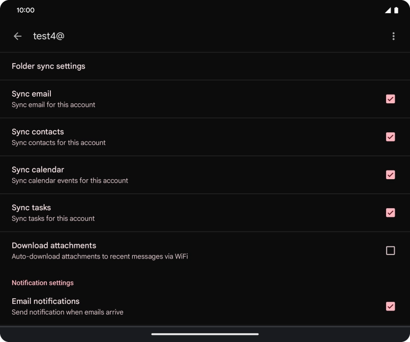 Press the field next to 