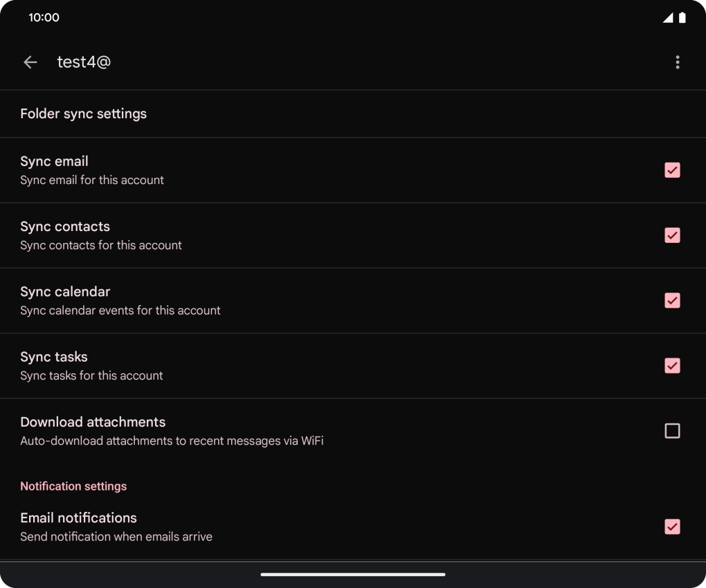 Press the field next to 