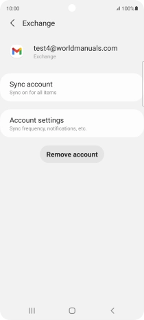 Press Account settings.