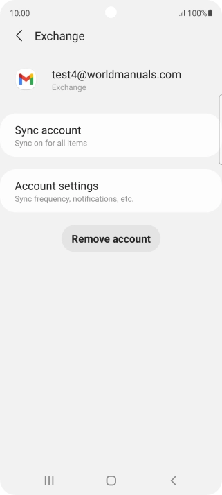 Press Account settings.
