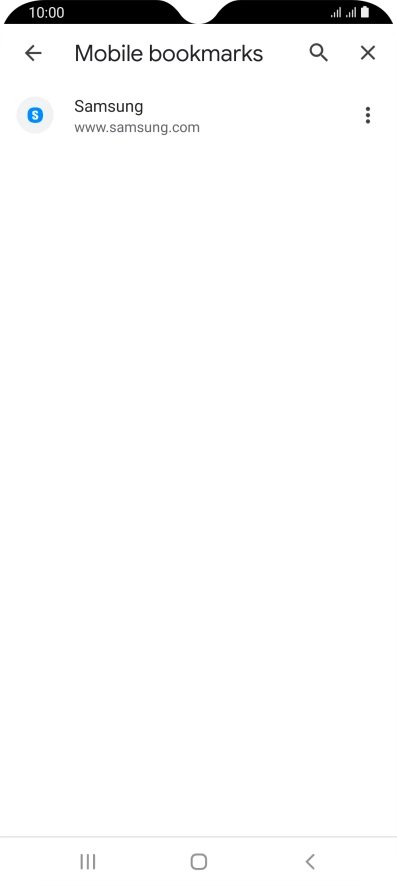 Press the required bookmark.