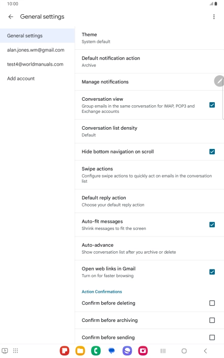 Press the Home key to return to the home screen. Press the Home key to return to the home screen.