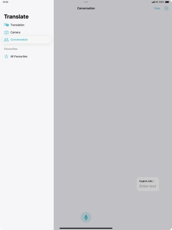 Press anywhere on the screen.