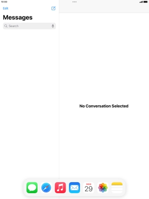 Slide your finger downwards on Dock to minimise it. Slide your finger downwards on Dock to minimise it.