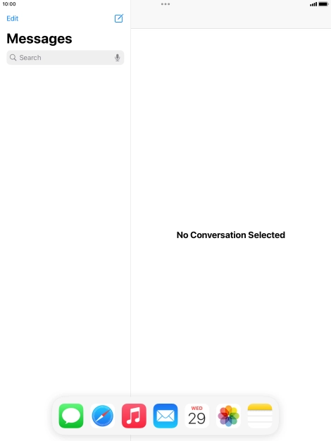 Slide your finger downwards on Dock to minimise it. Slide your finger downwards on Dock to minimise it.