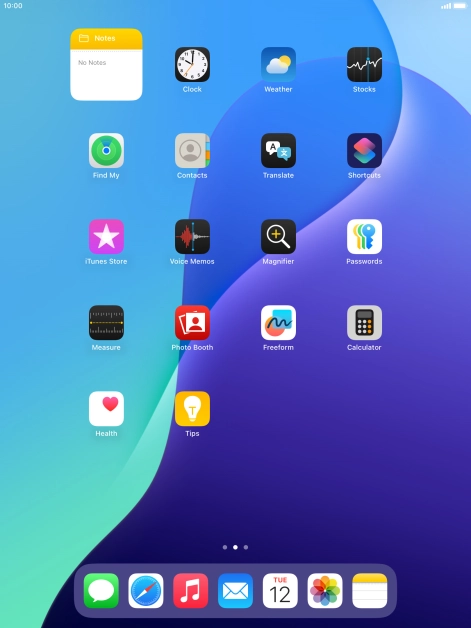 If you're using a Widget Stack: slide up or down on the stack to select the required widget. If you're using a Widget Stack: slide up or down on the stack to select the required widget.