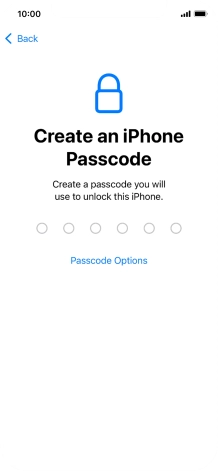 Press Passcode Options. Press Passcode Options.