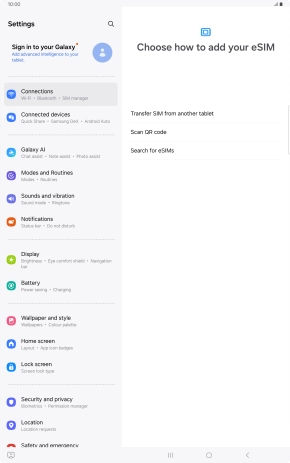 Press Scan QR code. Press Scan QR code.
