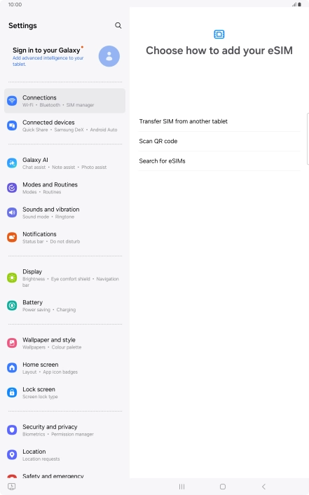 Press Scan QR code. Press Scan QR code.