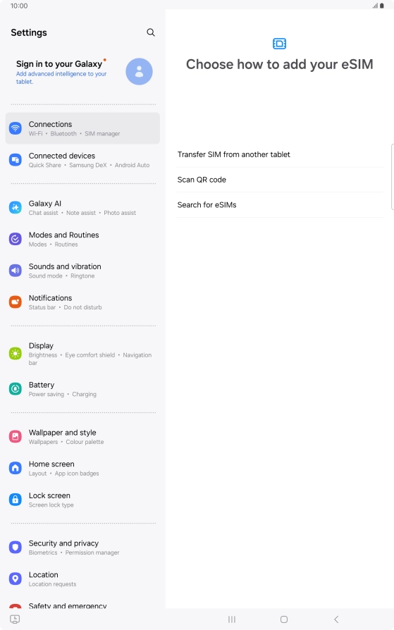 Press Scan QR code. Press Scan QR code.