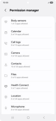 Press the required phone function.