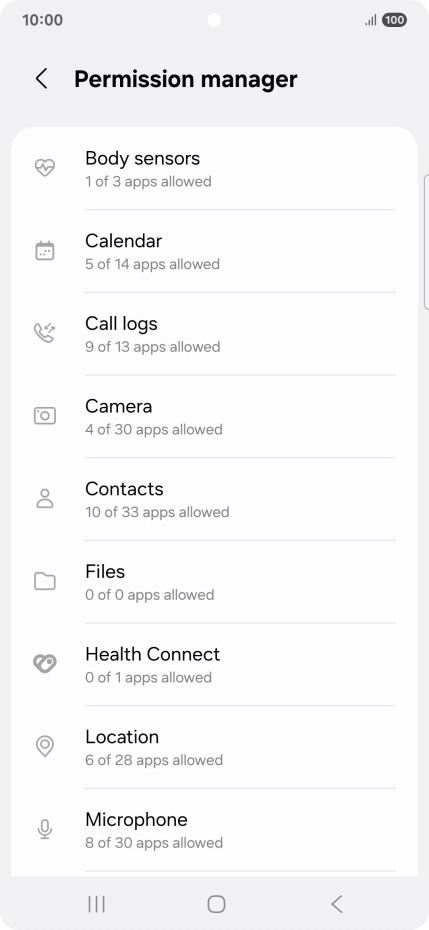 Press the required phone function.