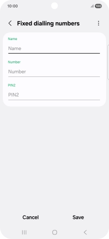Press Name and key in the required name.