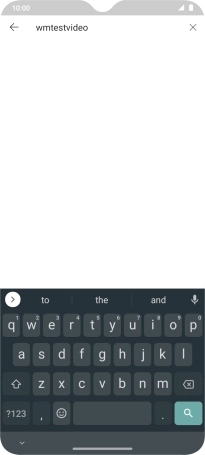 Key in the required search word and press the search icon.