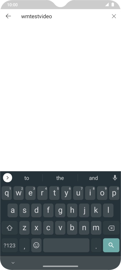 Key in the required search word and press the search icon.