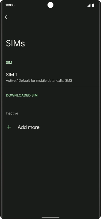 Press the required price plan.