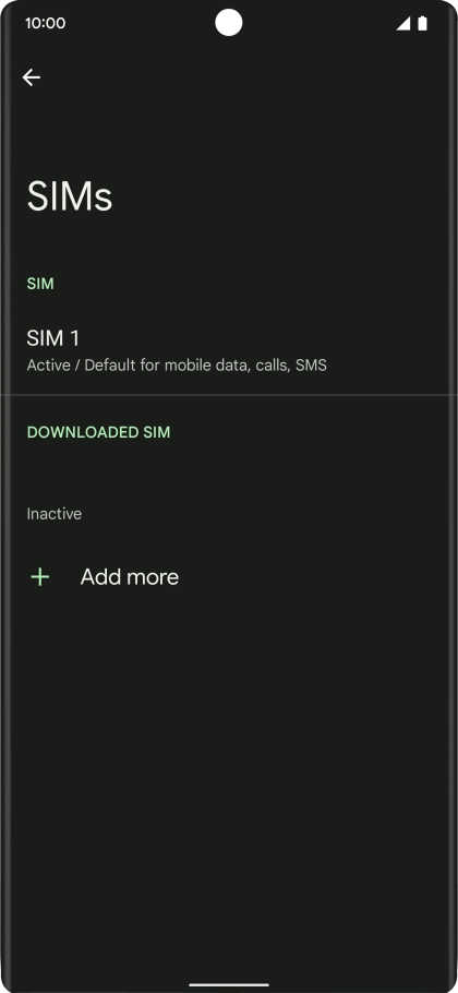 Press the required price plan.
