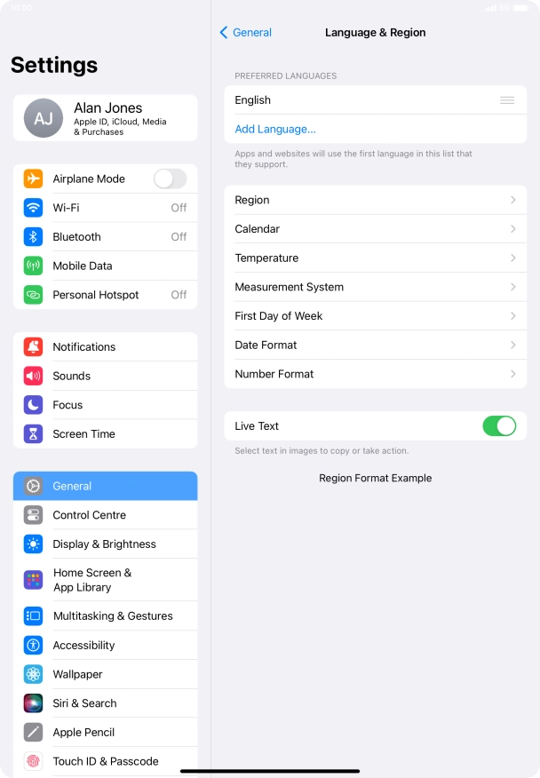 Press Add Language....