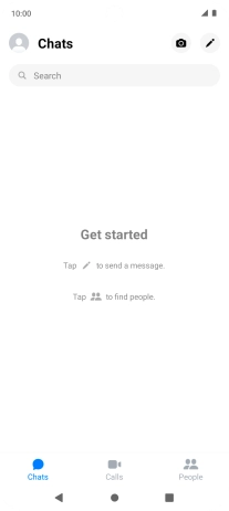 Press the new message icon.